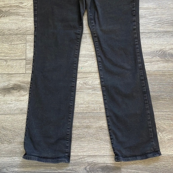 NYDJ | Marilyn Straight LiftTuck Slimming Zip Fly Black Jeans Size 14 - Picture 2 of 9
